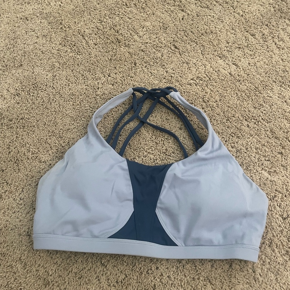 BuffBunny Let’s Get Toned Colorblock Strappy Namastay Sports Bra